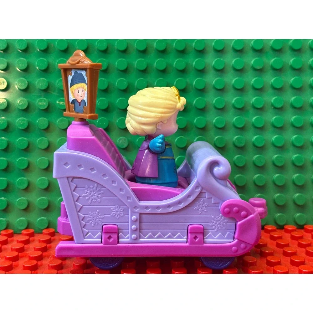 Fisher Price Little People Disney Frozen Elsa Kristoff Sleigh Rolling Toy GLJ80